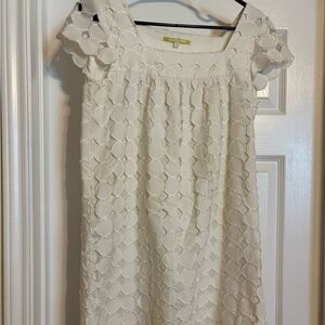 Gianni Bini Ivory Circle Pattern Dress